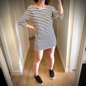 MAJE BRETON STRIPE MINI DRESS